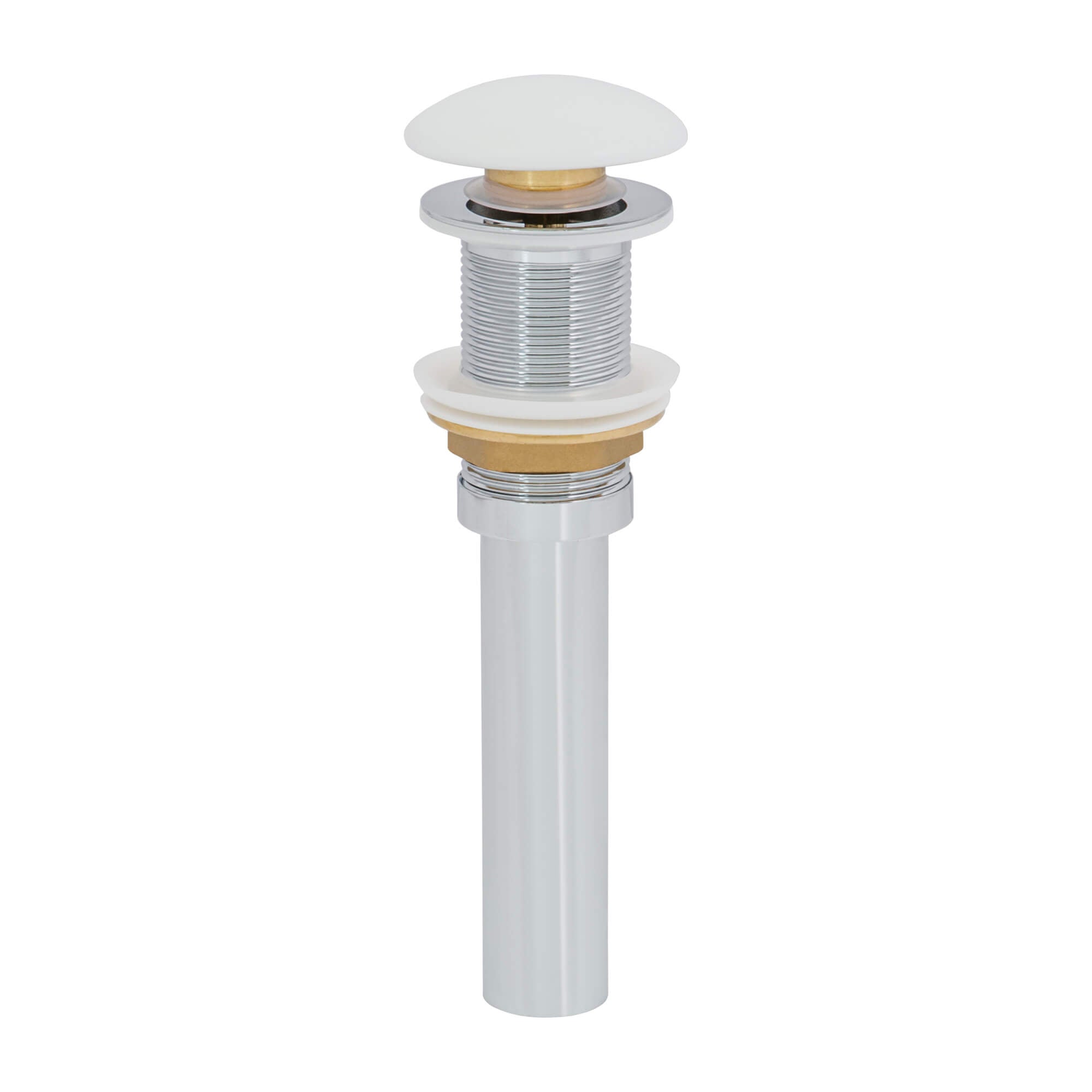 Pietra Ruvati 14" Bathroom Vessel Sink Round Gold Decorative Art Above Vanity Counter White Ceramic – Model# RVB0314WG