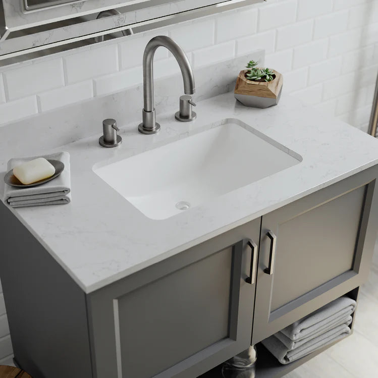 Lexicon Platinum V214 Quartz Composite Rectangle Vanity Sink Model# V214