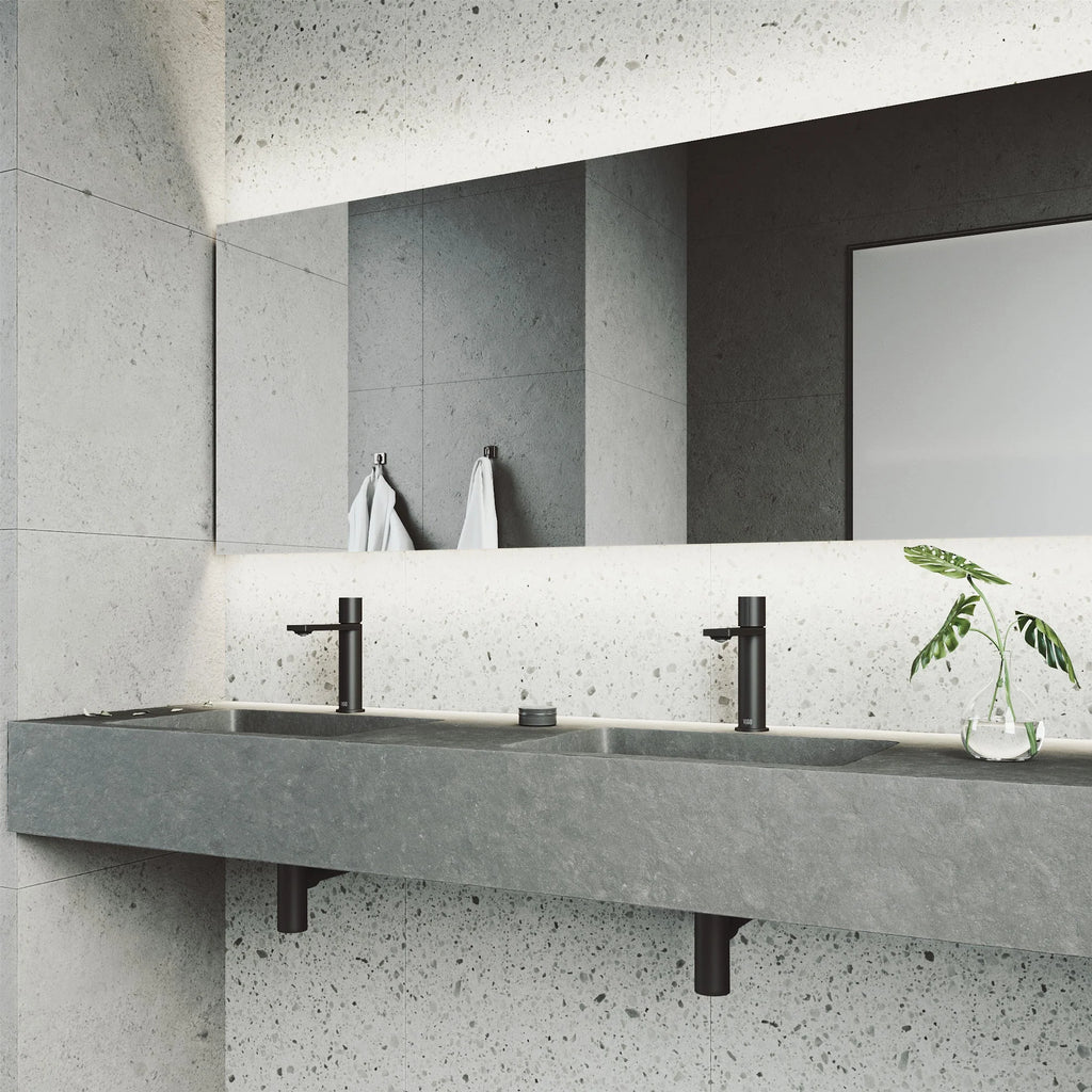 VIGO - Elan Single Hole Bathroom Faucet In Matte Black Model# VG01045MB