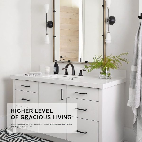 Oakland Wide Spread Bathroom Sink Faucet with Pop Up Drain in Oil Rubbed Bronze Model# KSB8232RB
