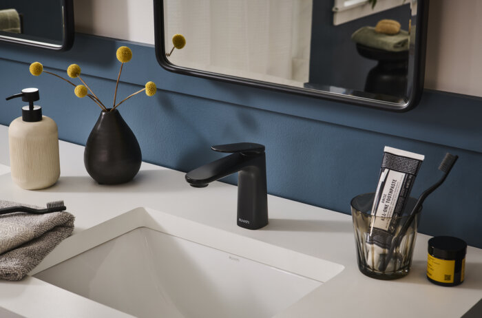 Este Model: RVF5135MB Ruvati Este Single Hole Modern Transitional Bathroom Vanity Faucet in Matte Black – RVF5135MB