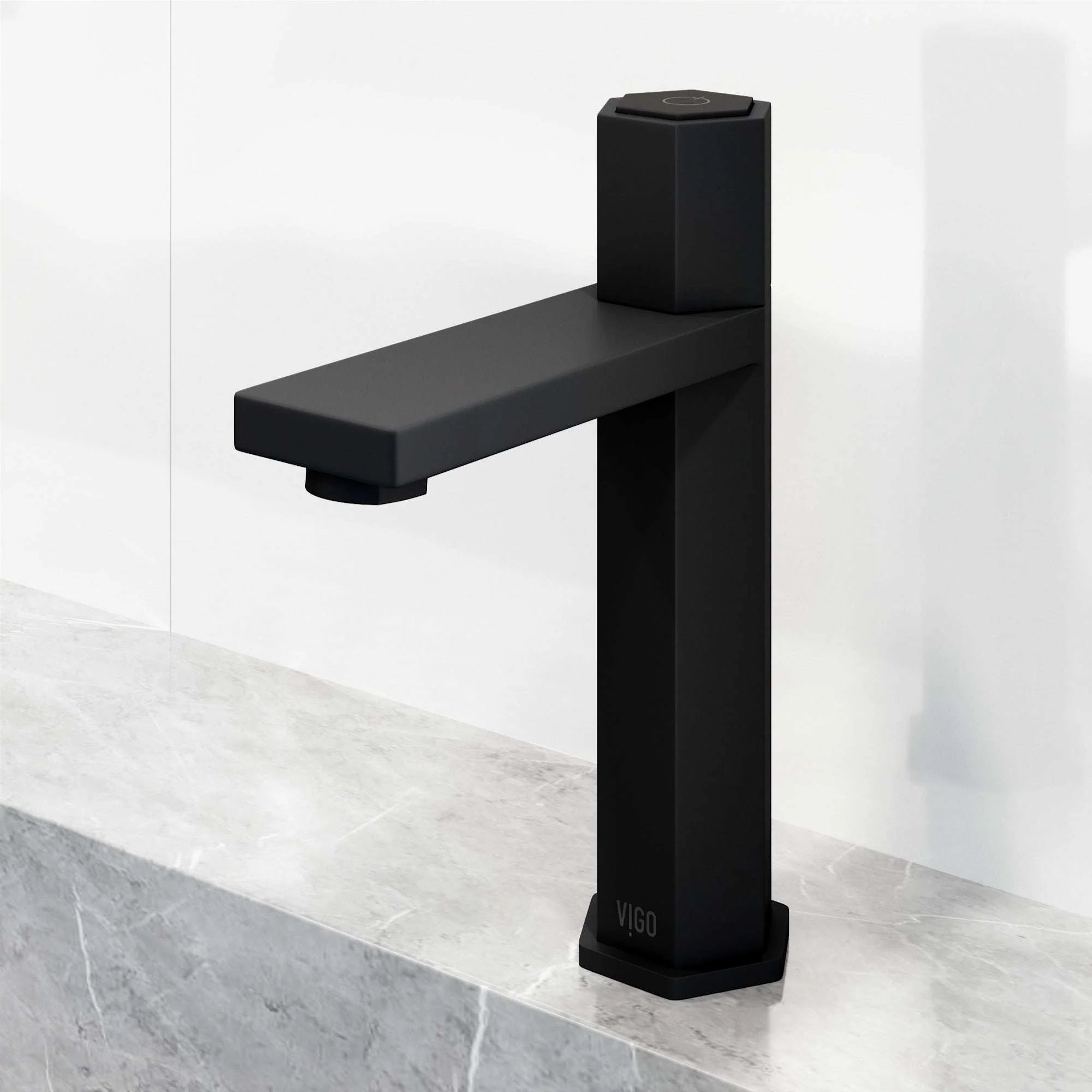 VIGO - Hart Nova Single Hole Bathroom Faucet In Matte Black Model# VG01053MB