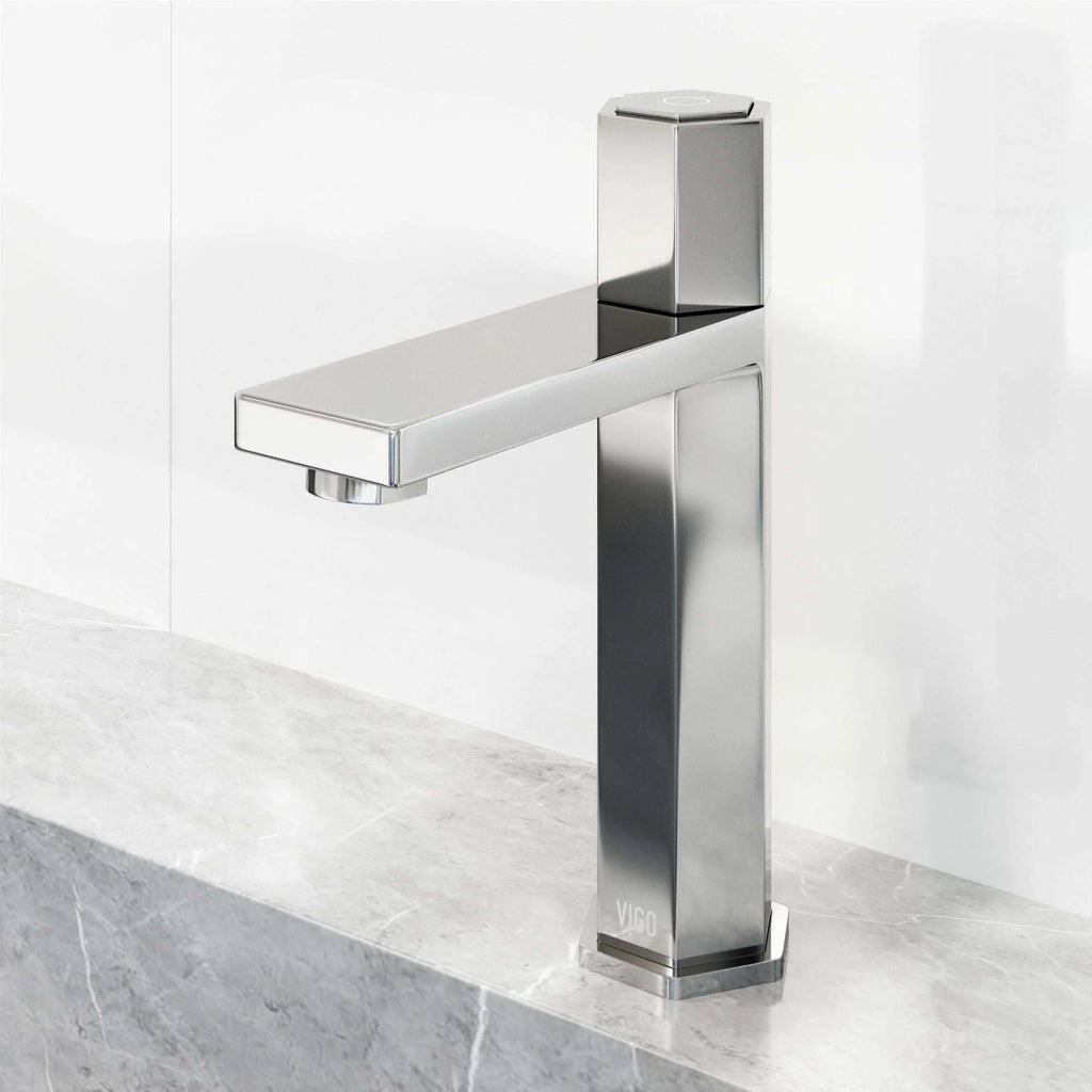 VIGO - Hart Nova Single Hole Bathroom Faucet In Chrome Model# VG01053CH