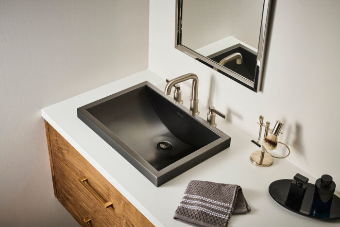 Barolo Model: RVF5236BN Ruvati Barolo Two Handle Widespread Art Deco Transitional Bathroom Faucet in Brushed Nickel – RVF5236BN