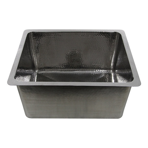 Nantucket Sinks - 23" Dual Mount Hand Hammered Stainless Steel 12" Deep Sink Model# KSSH2318-12