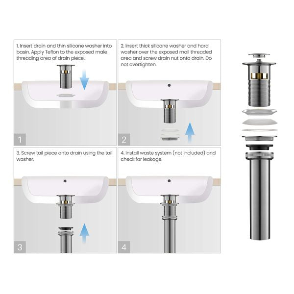 4″ Center Set Two Handles Bathroom Sink Faucet with Pop Up Drain in Brushed Nickel Model# KSB4231BN