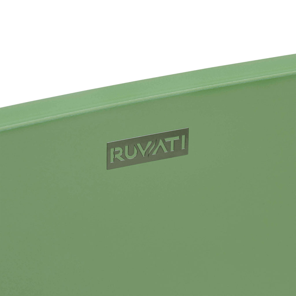 Canali Model: RVB2119GN Ruvati 19-inch Avocado Lime Green epiStone Solid Surface Bathroom Vessel Sink – RVB2119GN