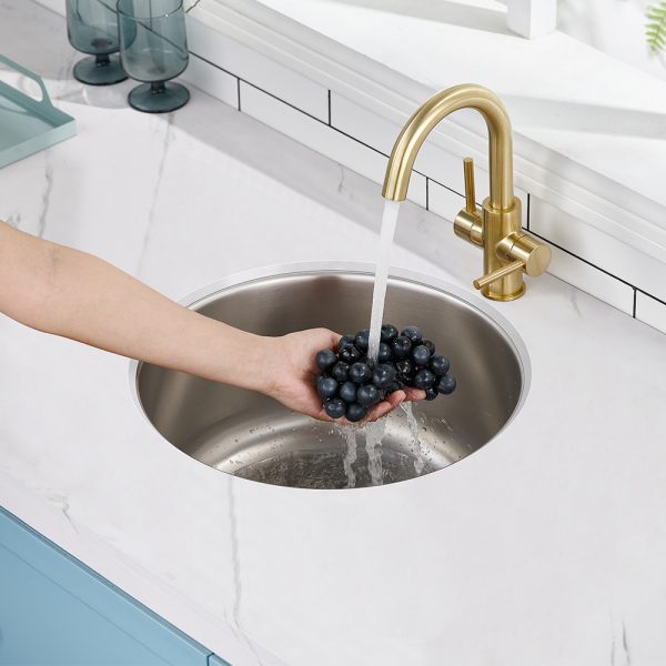 Oakland 16″ Undermount 18 Gauge Round Stainless-Steel Single Bowl Bar/Prep Sink Model# KSU1616R
