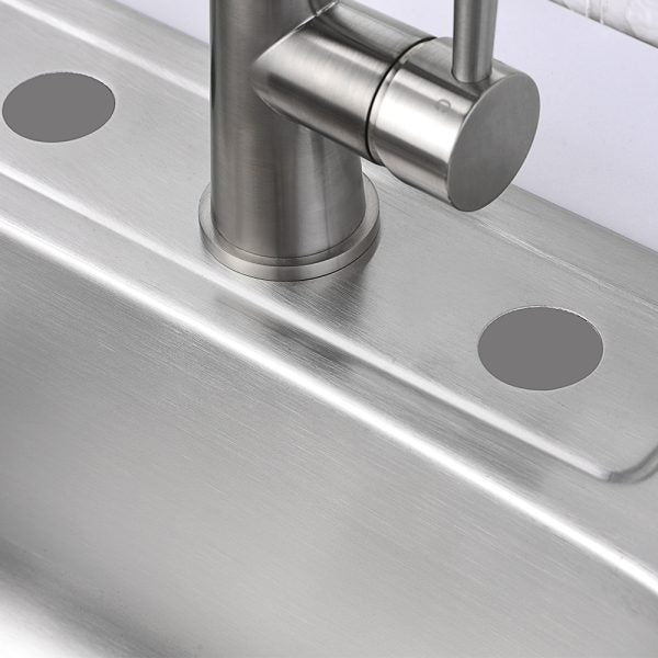 Oakland 25″x22″x9″ Drop-In Top Mount Stainless Steel Single Bowl Kitchen Sink 18 Gauge 4 Hole Model# KST25229T-4