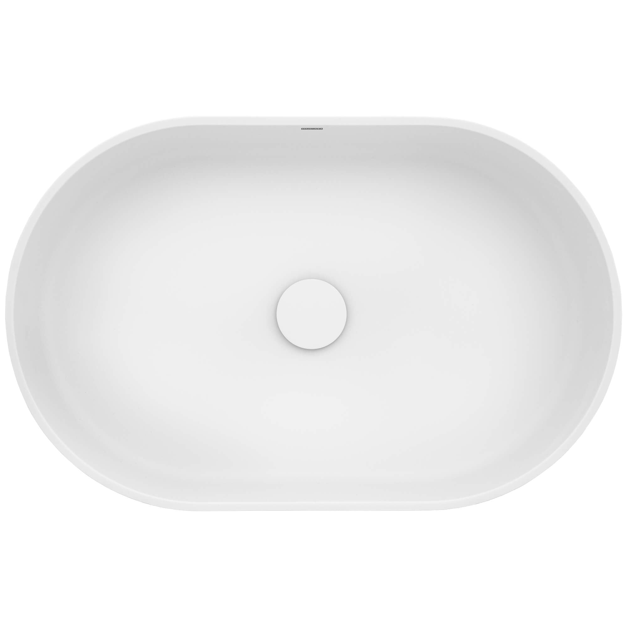 Omnia Model: RVB2550WH Ruvati 23-inch Matte White epiStone Solid Surface Modern Bathroom Vessel Sink – RVB2550WH