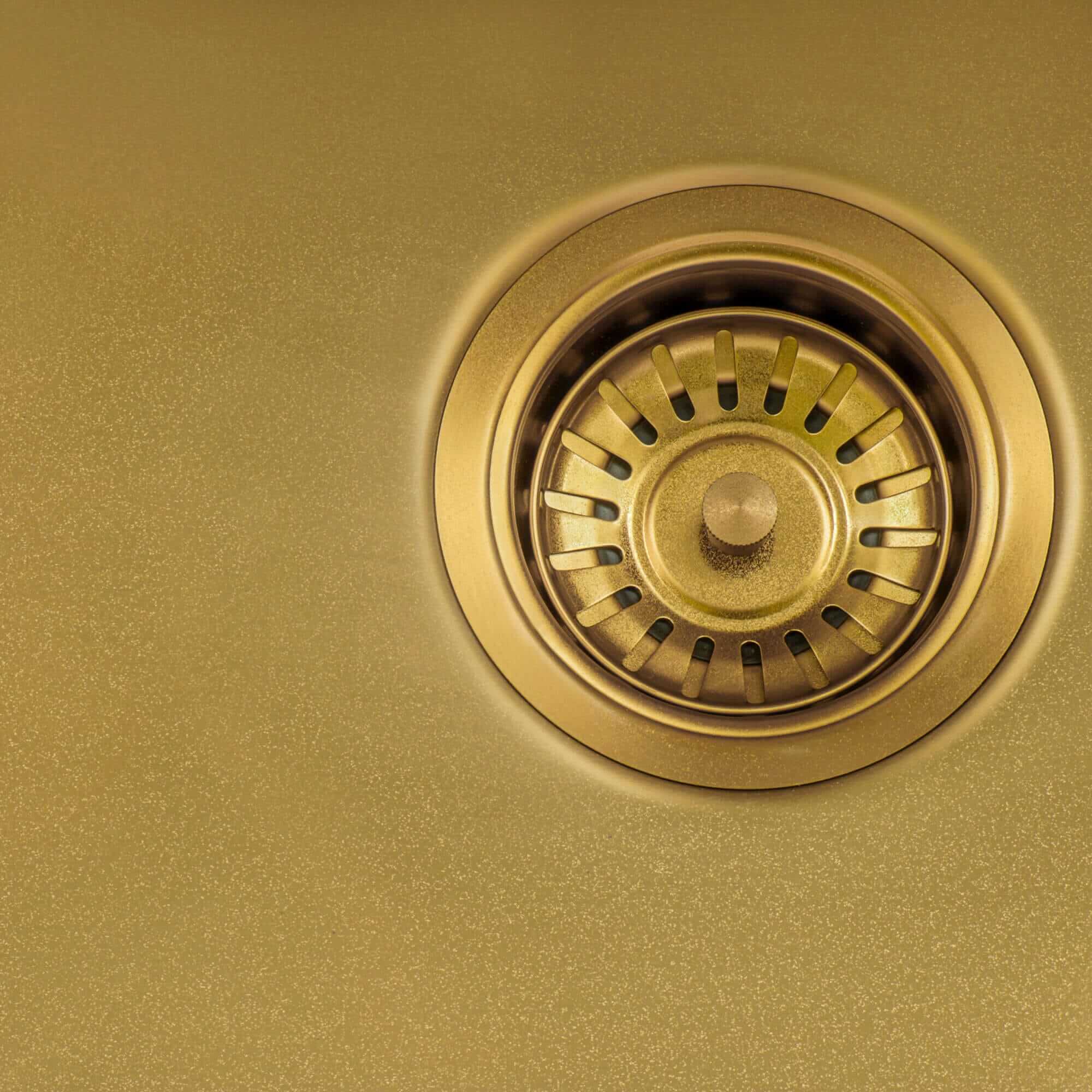 Terraza Ruvati 15" Matte Gold Stainless Steel Undermount Bar Prep 16 Gauge Kitchen Sink – Model# RVH7015GG