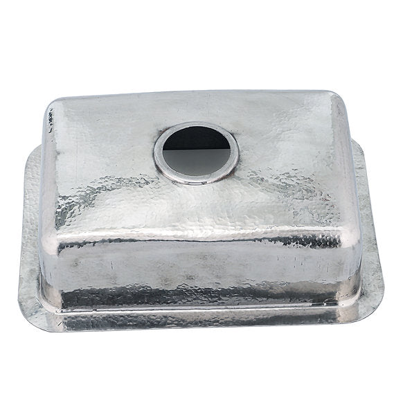 Nantucket Sinks - 20" Hand-Hammered Stainless Steel Dual Mount Bar/Prep Sink Model# RES2014
