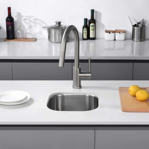 Oakland 13″ Undermount 18 Gauge Stainless Steel Single Bowl Bar/Prep Sink Model# KSU1313