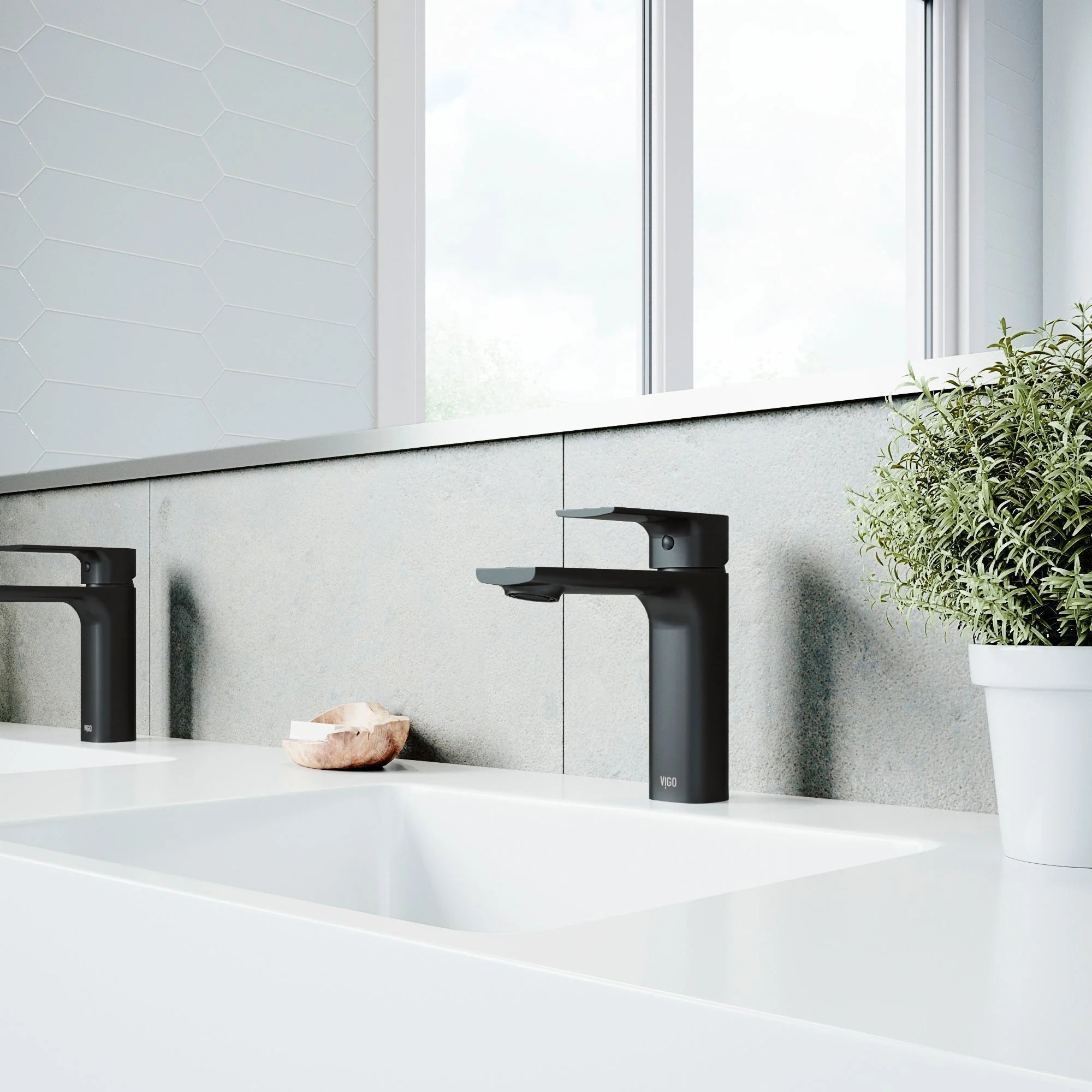 VIGO - Davidson Single Hole Single Lever Bathroom Faucet In Matte Black Model# VG01043MB