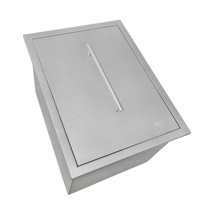 Merino Model: RVQ6215 Ruvati Insulated Ice Chest Sink 15" x 20" Outdoor BBQ Marine Grade T-316 Top Mount Stainless Steel – Model# RVQ6215