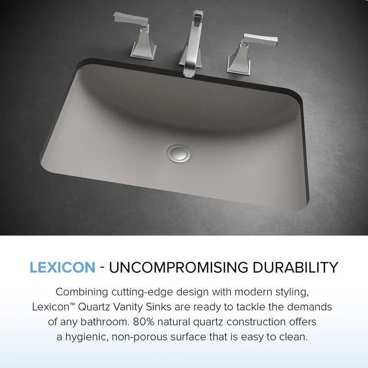Lexicon Platinum V214 Quartz Composite Rectangle Vanity Sink Model# V214