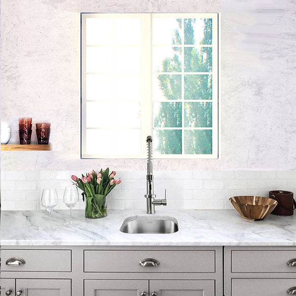 Nantucket Sinks 15" Rectangle Undermount Stainless Steel Bar/Prep Sink Model #NS1512