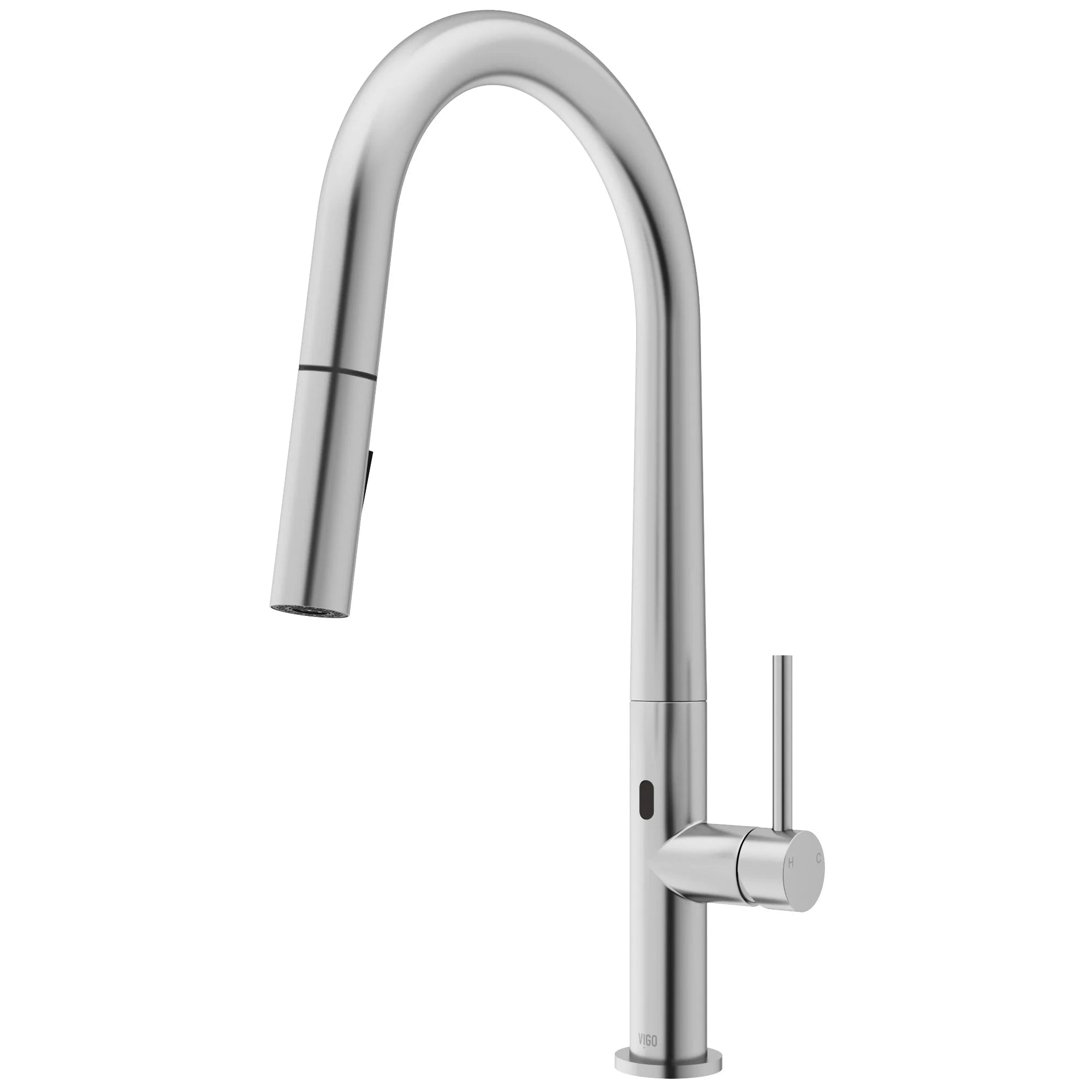 VIGO - Greenwich 18 in. Single Handle Smart Pull-Down Touchless Sensor Kitchen Faucet In Stainless Steel Finish Model# VG02029STS