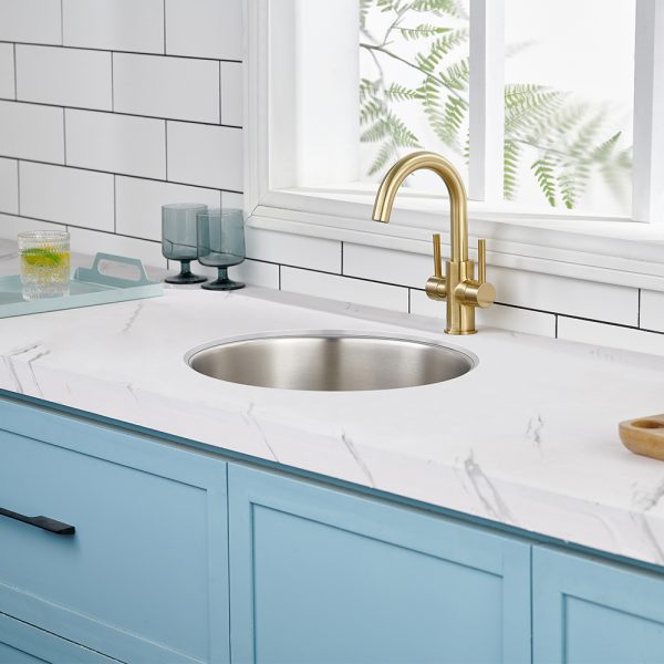 Oakland 16″ Undermount 18 Gauge Round Stainless-Steel Single Bowl Bar/Prep Sink Model# KSU1616R