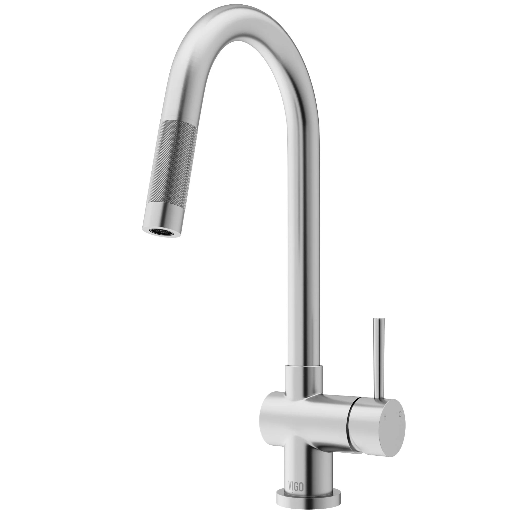 VIGO - Gramercy 17" Single Handle Smart Pull-Down Kitchen Touchless Faucet In Stainless Steel Model# VG02008STS