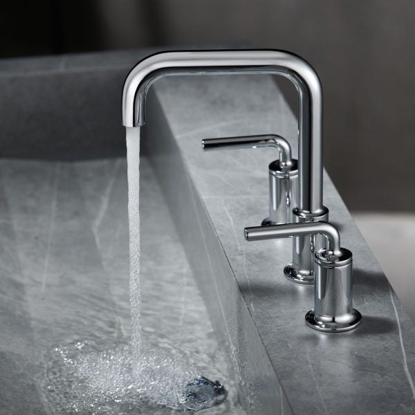Oakland Wide Spread 3 Hole Bathroom Sink Faucet with Pop Up Drain in Chrome Model# KSB8236C