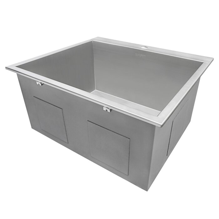 Forma Ruvati Top Mount Laundry 22″ x 22″ x 12″ Deep Utility Sink 16 Gauge Stainless Steel – Model# RVU6022