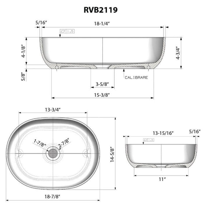Canali Model: RVB2119TL Ruvati 19-inch Sedona Clay Pink epiStone Solid Surface Bathroom Vessel Sink – RVB2119TL