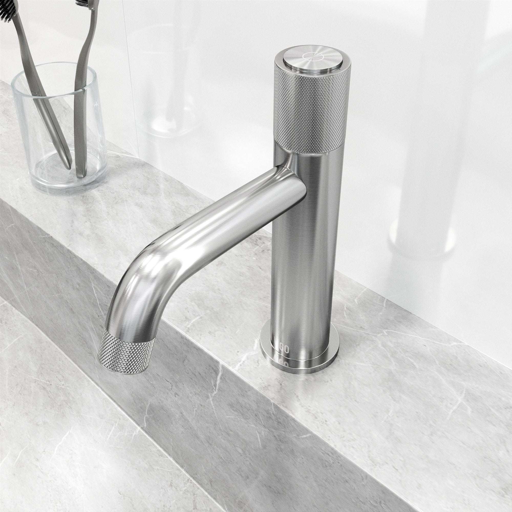 VIGO - Apollo Single Hole Bathroom Faucet In Brushed Nickel Model# VG01048BN