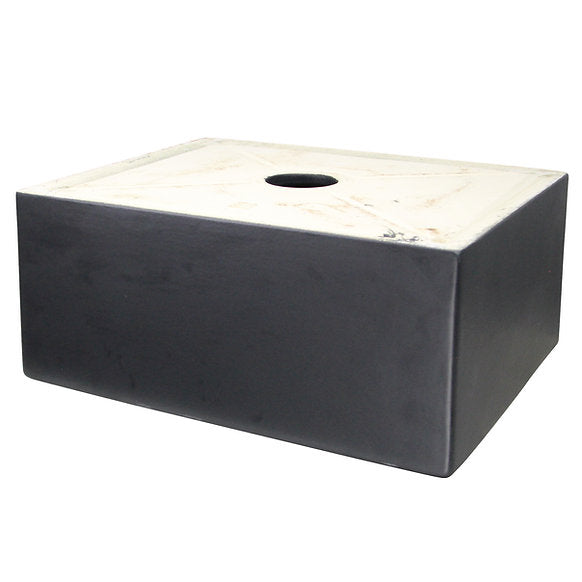Nantucket Sinks - 23" Farmhouse Fireclay Sink With A Glazed Finish In Matte Black Model# FCFS2418S- MatteBlack