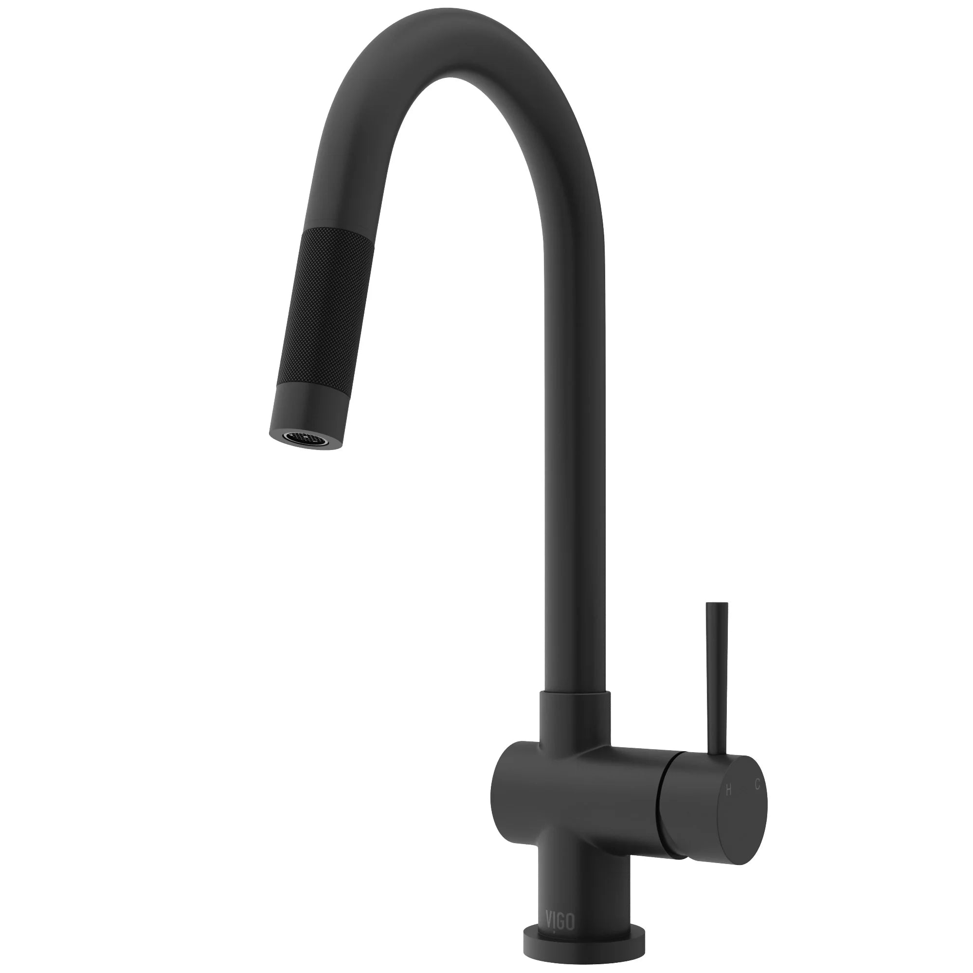 VIGO - Gramercy 17" Single Handle Smart Pull-Down Kitchen Touchless Faucet In Matte Black Model# VG02008MBS