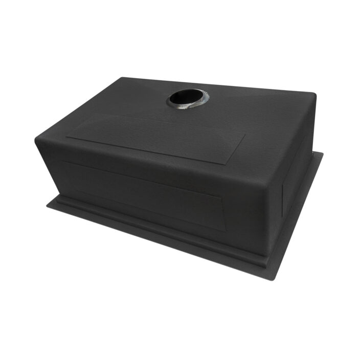 Giana Ruvati 27" Gunmetal Black Stainless Steel Workstation Undermount Kitchen Sink Single Bowl – Model# RVH6527BL