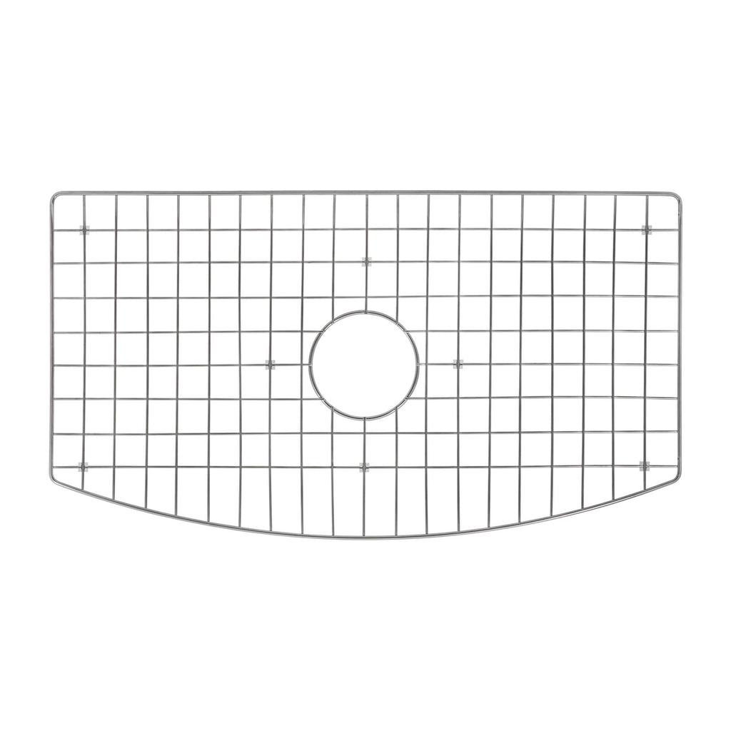 Fiamma Model: RVL2398WH Ruvati 33 inch Fireclay White Farmhouse Kitchen Sink Bow Front Curved Apron Single Bowl – RVL2398WH