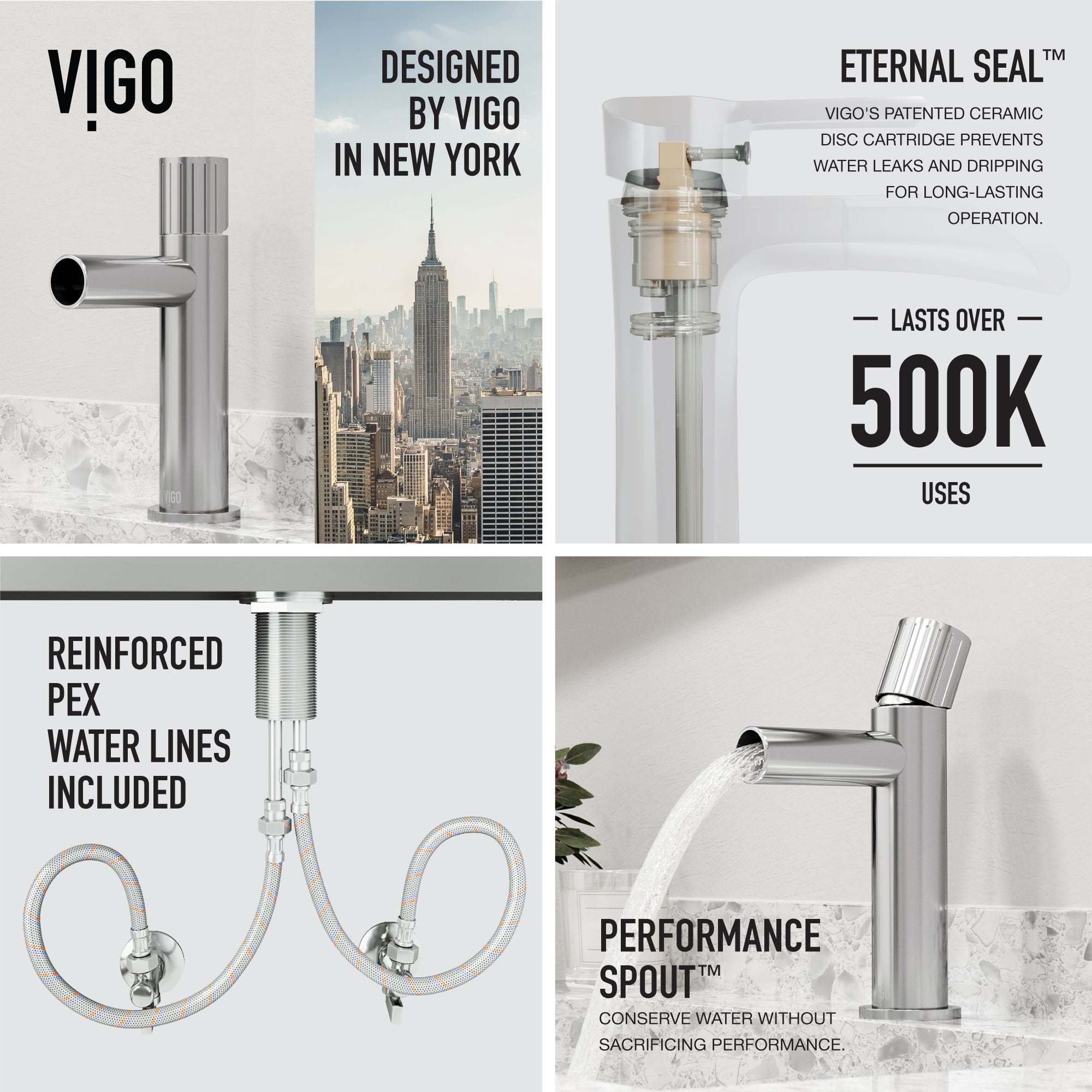 VIGO - Ashford Single Hole Bathroom Faucet In Chrome Model# VG01052CH
