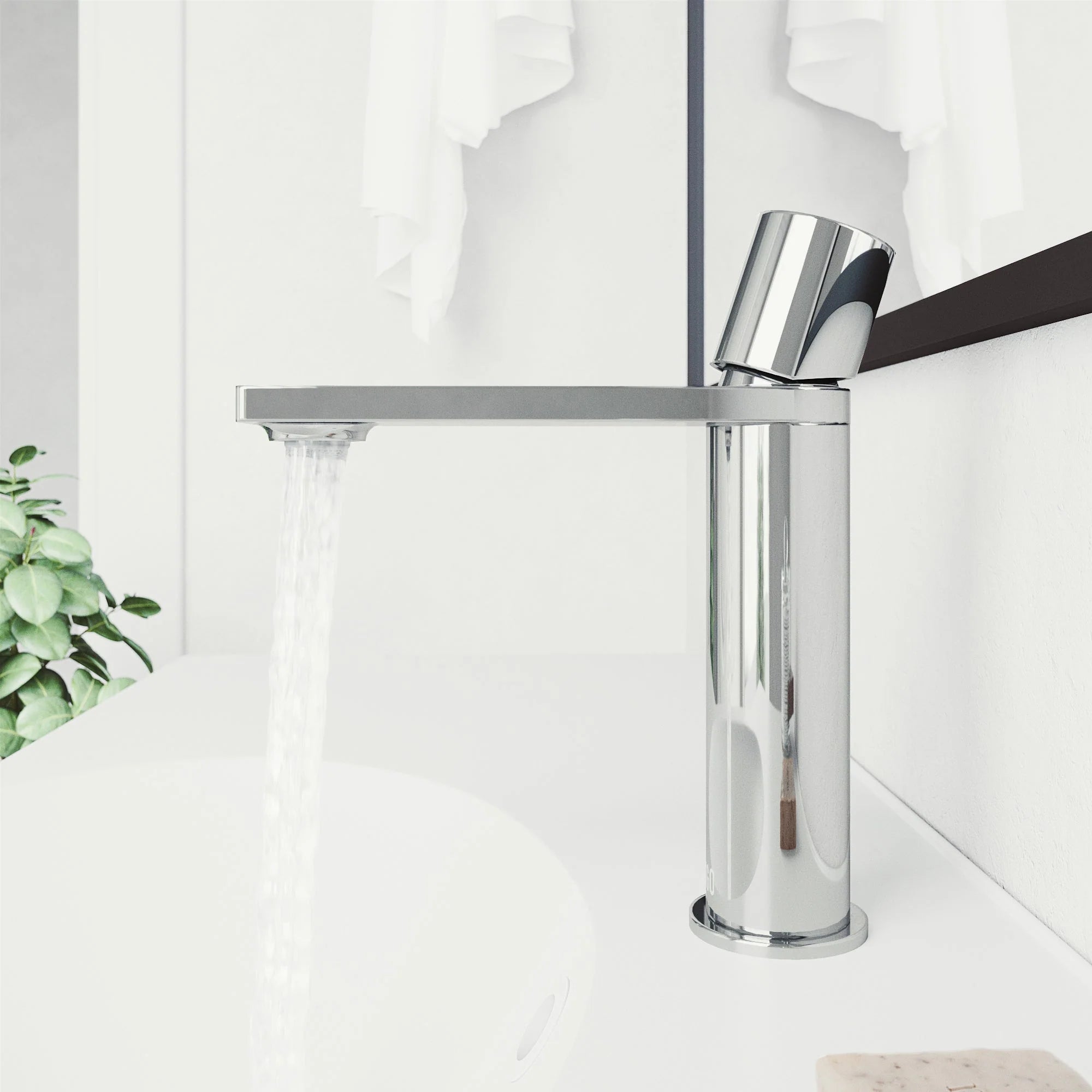 VIGO - Elan Single Hole Bathroom Faucet In Chrome Model# VG01045CH