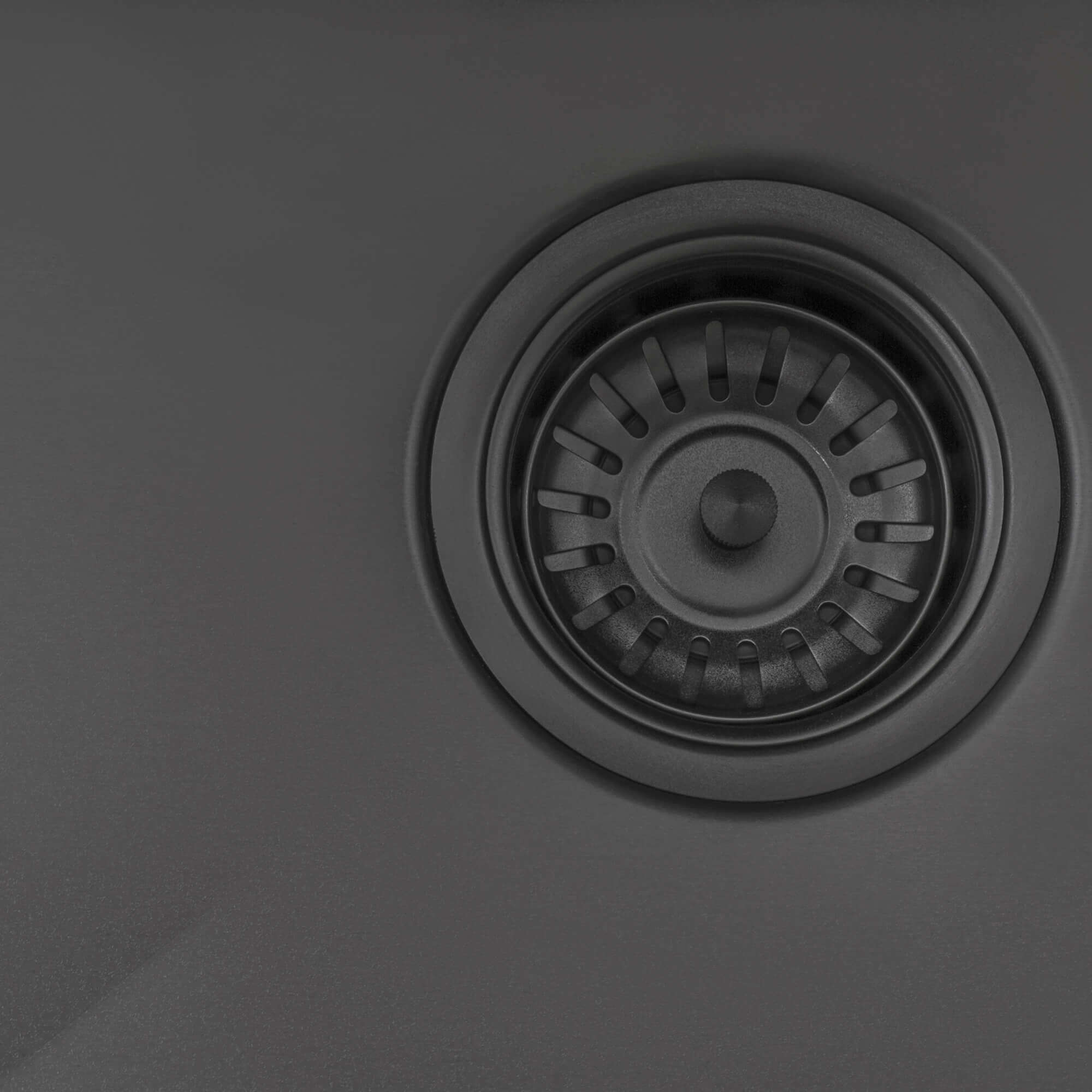 Terraza Ruvati 27" Undermount Gunmetal Black Stainless Steel Kitchen Sink 16 Gauge Single Bowl – Model# RVH6127BL
