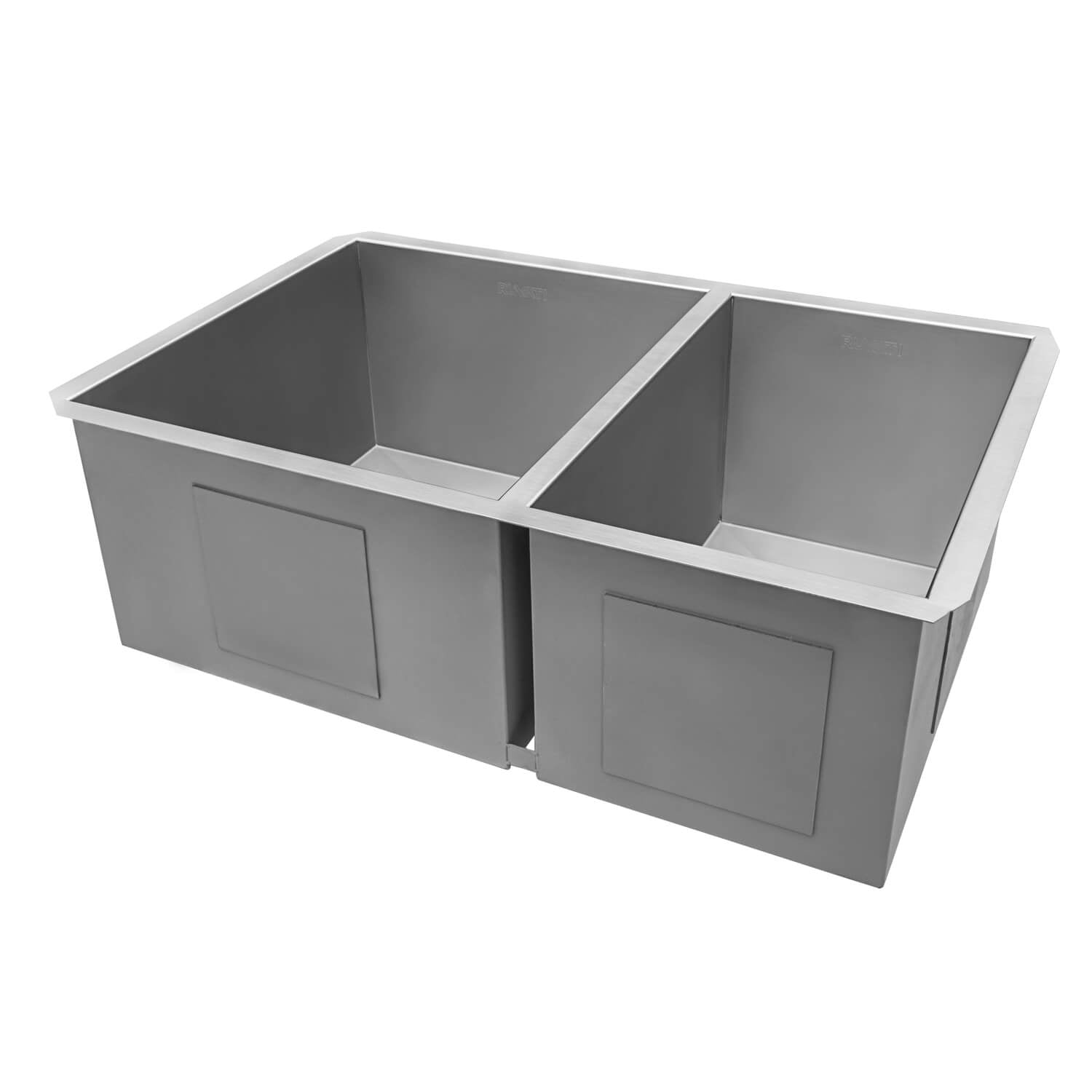 Nesta Ruvati 29-inch Undermount 60/40 Double Bowl Zero Radius 16 Gauge Stainless Steel Kitchen Sink – Model# RVH7200