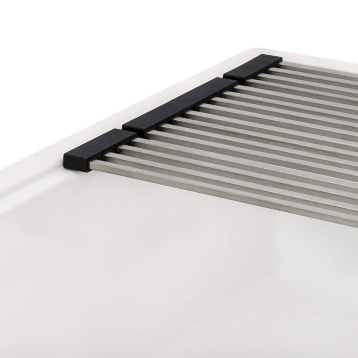 epiStage Model: RVG2306WH Ruvati 33-inch Granite Composite Quartz Workstation Undermount Kitchen Sink Single Bowl Arctic White Matte – RVG2306WH