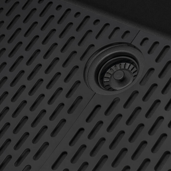 epiStage Ruvati 33-inch Granite Composite Workstation Matte Black Drop-in Top Mount Kitchen Sink – Model# RVG1302BK
