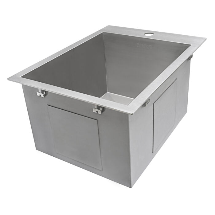 Tirana Model: RVH8110 Ruvati 15 x 20 inch Drop-in Topmount Bar Prep Sink 16 Gauge Stainless Steel Single Bowl – RVH8110