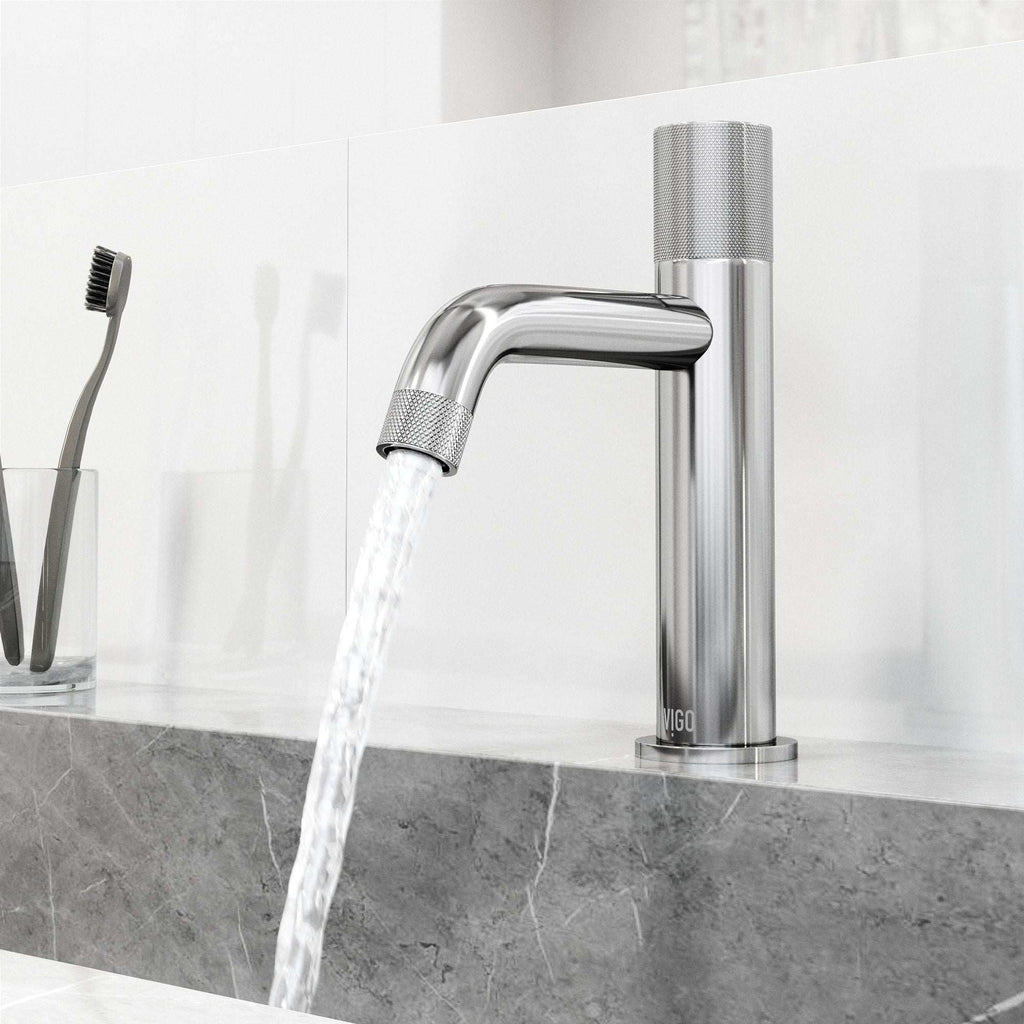 VIGO - Apollo Single Hole Bathroom Faucet In Chrome Model# VG01048CH