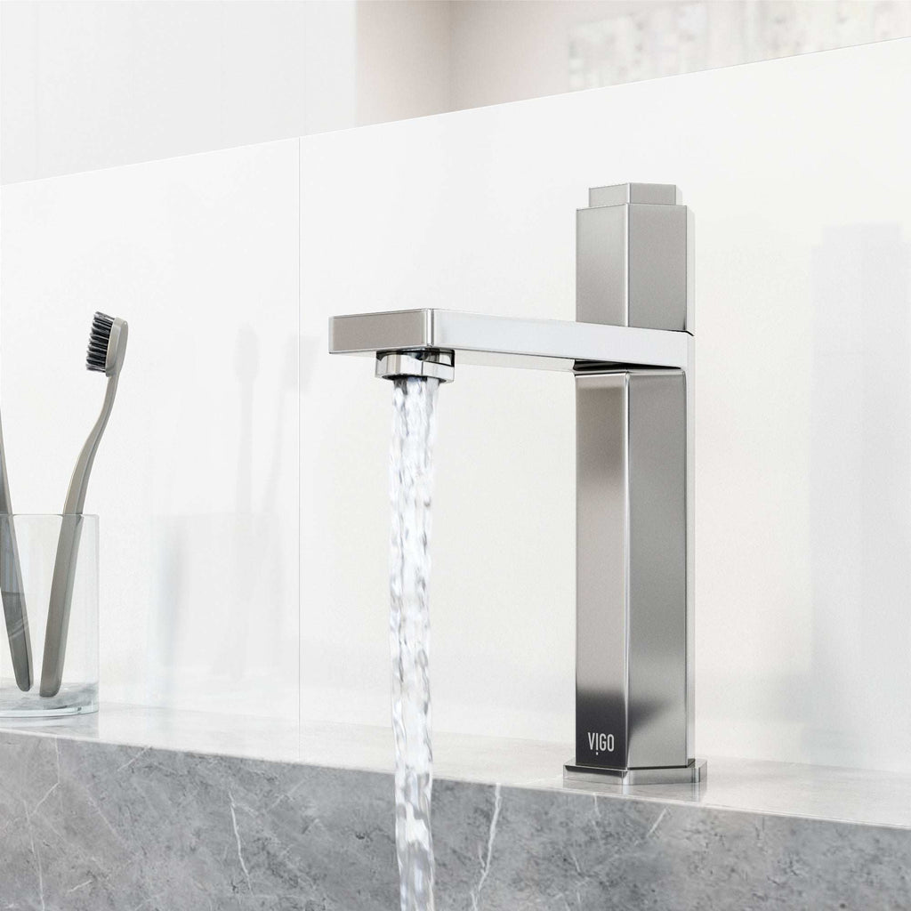 VIGO - Hart Nova Single Hole Bathroom Faucet In Chrome Model# VG01053CH