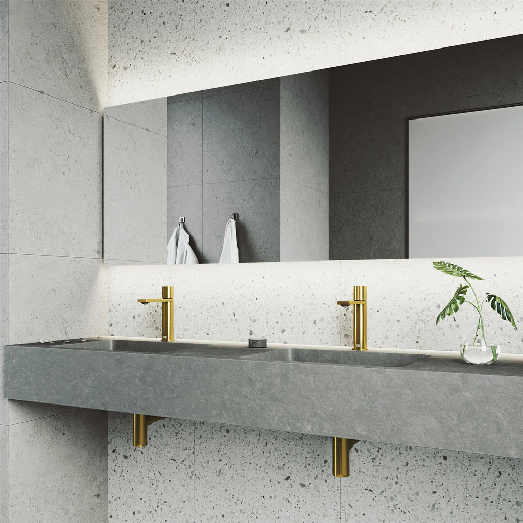 VIGO - Elan Single Hole Bathroom Faucet In Matte Brushed Gold Model# VG01045MG