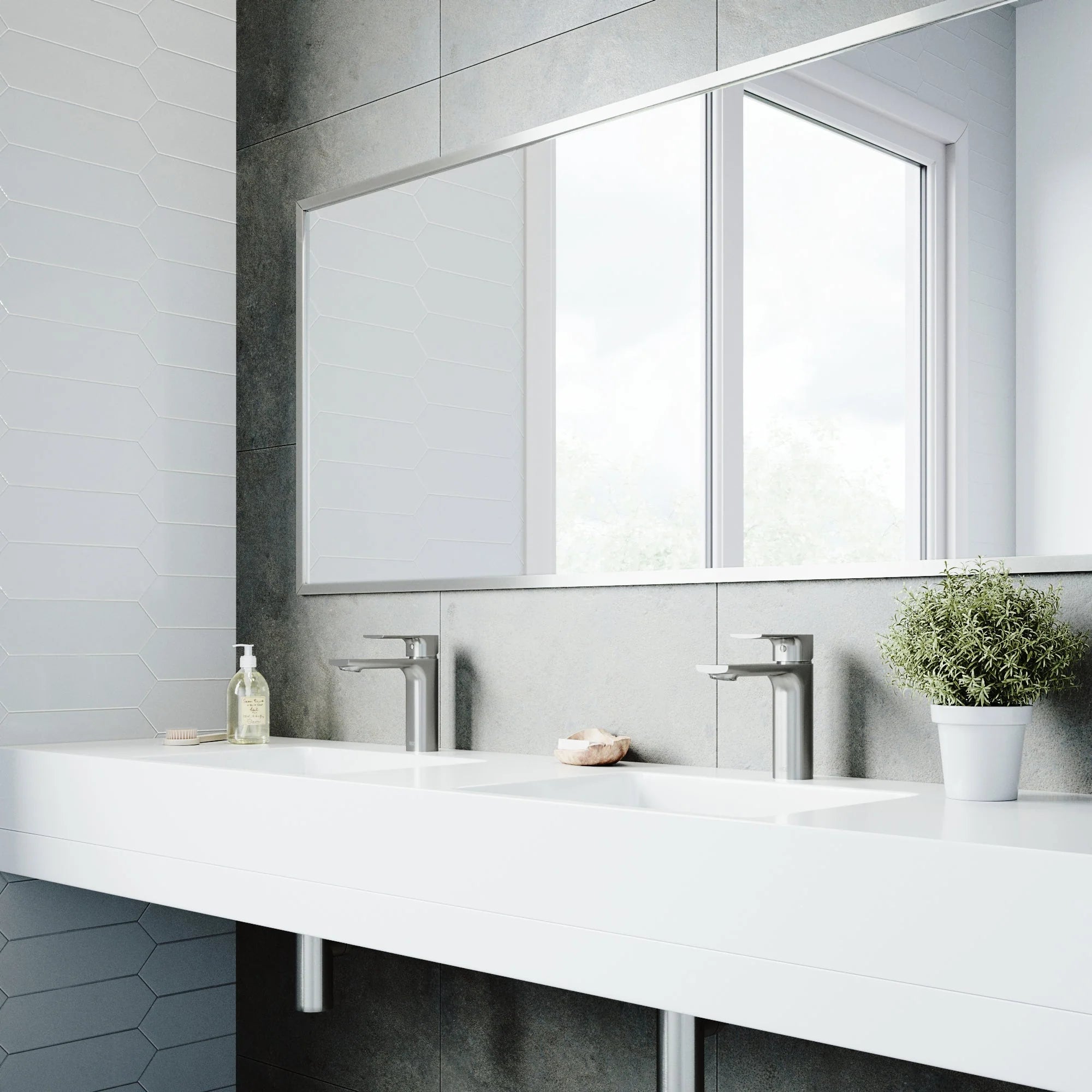 VIGO - Davidson Single Hole Single Lever Bathroom Faucet In Brushed Nickel Model# VG01043BN