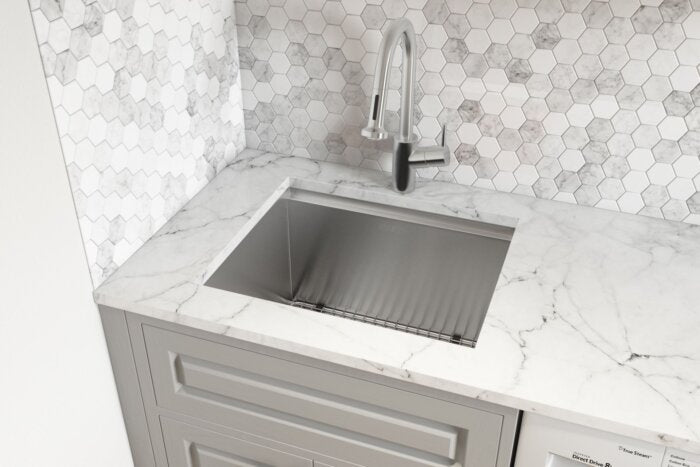 Alto Ruvati 21"x 19" x 12" Deep Laundry Utility Workstation Sink Undermount 16 Gauge – Model# RVU6321