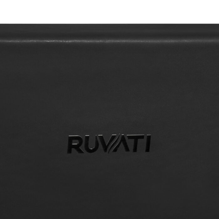 Fiamma Model: RVL4018GRG Ruvati 30-inch Matte Black and Brushed Gold Fireclay Modern Farmhouse Kitchen Sink Single Bowl – RVL4018GRG