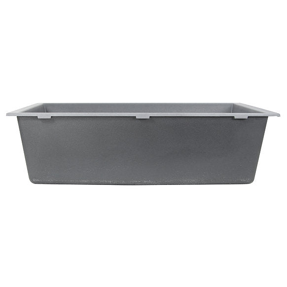 Nantucket Sinks -33" Undermount Granite Composite Sink In Titanium Color Model# PR3320-TI-UM