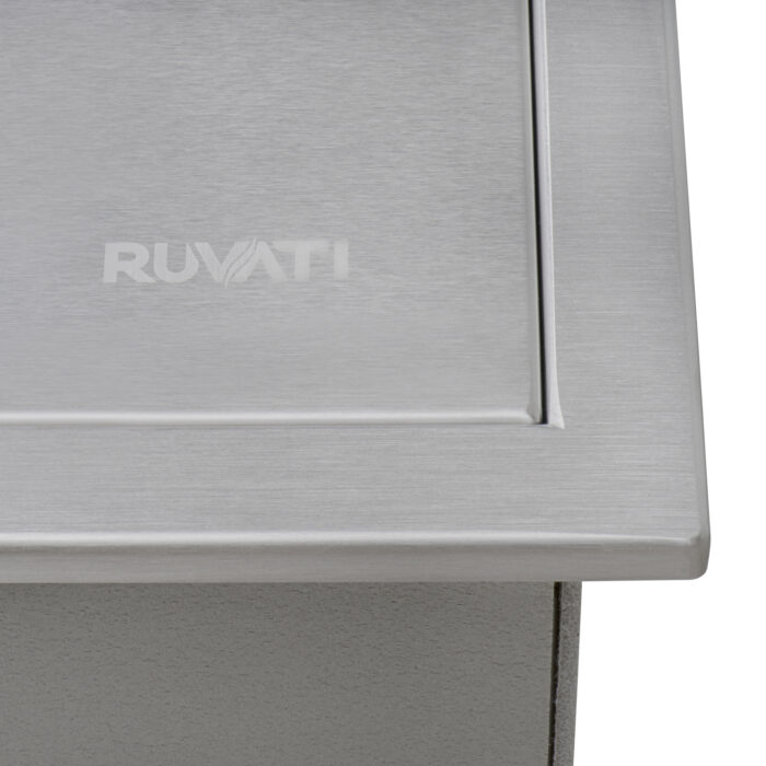 Merino Model: RVQ6221 Ruvati Insulated Ice Chest Sink 21 x 20 inch Outdoor BBQ Marine Grade T-316 Top Mount Stainless Steel – Model# RVQ6221