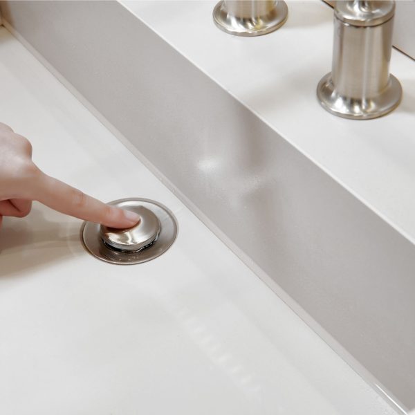 Oakland Wide Spread 3 Hole Bathroom Sink Faucet with Pop Up Drain in Brushed Nickel Model# KSB8236BN