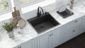 Terraza  Ruvati 25"Gunmetal Black Stainless Steel Drop-in Topmount Kitchen Sink Single Bowl – Model# RVH5007BL