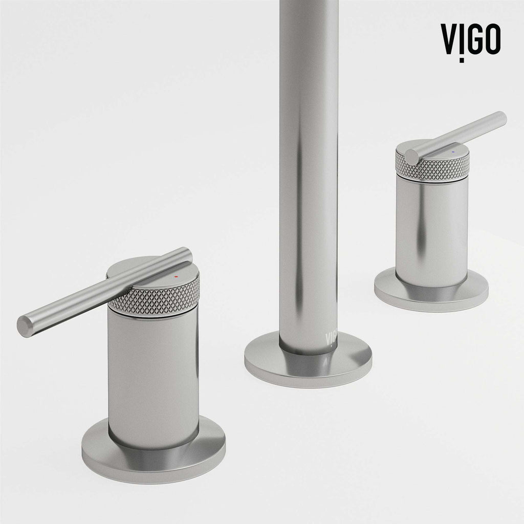 VIGO - Sterling Widespread 2 Handle Bathroom Faucet In Chrome Model# VG01304CH